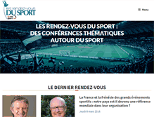 Tablet Screenshot of lesrendezvousdusport.fr